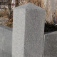 6 x 50 cm Granit-Sichtschutz Elena weißgrau 300 cm lang
