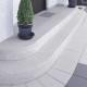 18 cm starke Granit-Podestplatte Elena weißgrau Größe 250 x 200 cm