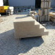 18 x 45 cm Granit-Blockstufen Tiago gelb 200 cm lang