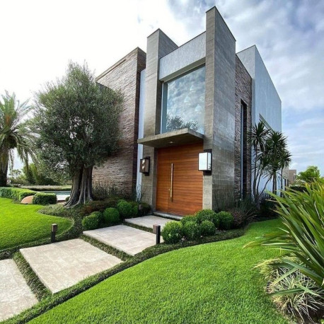 8 cm starke Granit-Podestplatte Tiago gelb