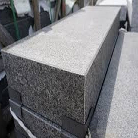 15 x 35 cm Granit-Blockstufen Pedro Black schwarz 120 cm lang