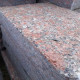 15 x 45 cm Granit-Blockstufen Laahs rot
