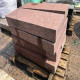 18 x 45 cm Granit-Blockstufen Laahs rot 100 cm lang