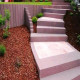 20 x 35 cm Granit-Blockstufen Laahs rot 60 cm lang