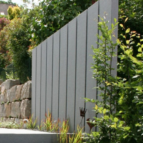 6 x 50 cm Granit-Sichtschutz Alvaro anthrazit