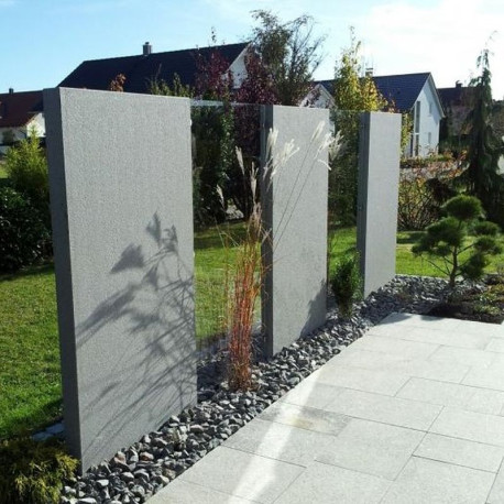 10 x 100 cm Granit-Sichtschutz Alvaro anthrazit