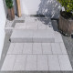 20 x 35 cm Granit-Blockstufen Elena weißgrau 80 cm lang