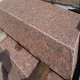 10 x 25 cm Granitpalisaden Laahs rot 200 cm lang