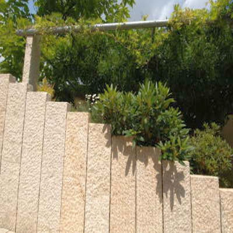 8 x 20 cm Granitpalisaden Tiago gelb