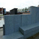 10 x 50 cm Granit Sichtschutz Alvaro anthrazit 150 cm lang