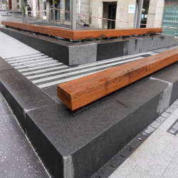 Granit-Sitzblöcke Pedro Black schwarz