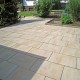 16 cm starke Granit Pflasterplatten Tiago gelb 40 x 30 cm